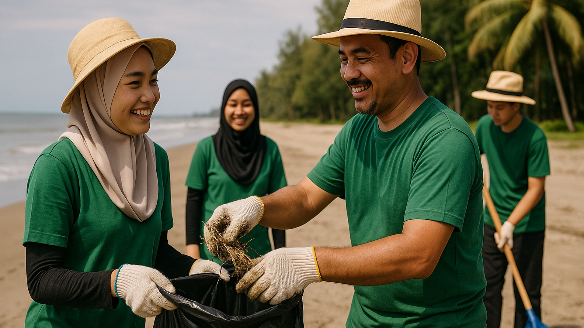 Cross-Team Give-Back—Park & Beach Clean-Up Day, Brunei