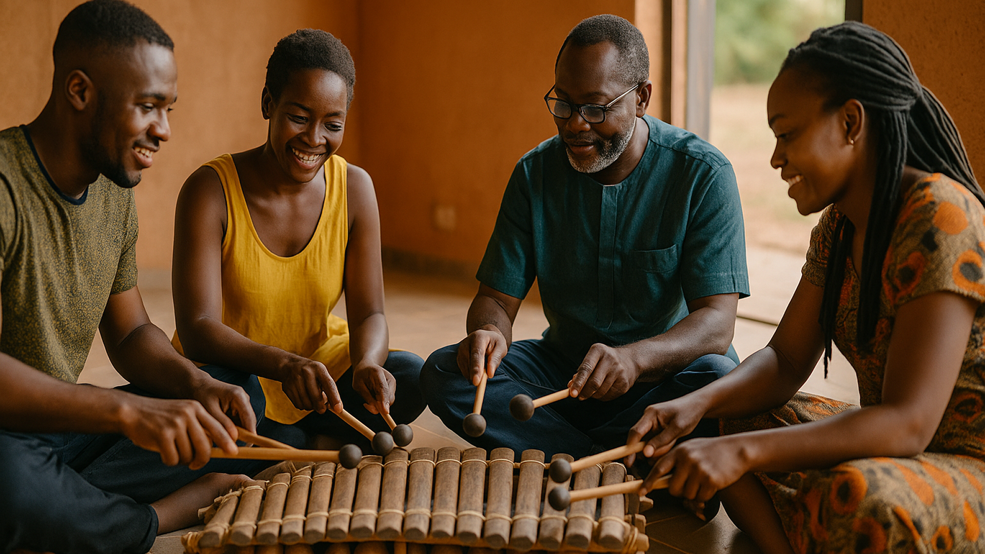 Weekly Balafon Team Sync Break Ritual, Burkina Faso