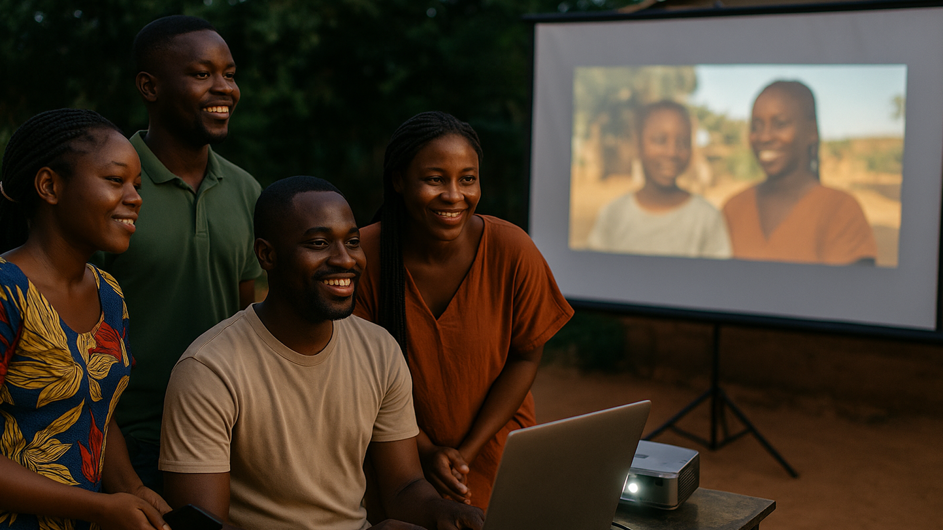 Team Portraits to Projection Night, Central African Republic