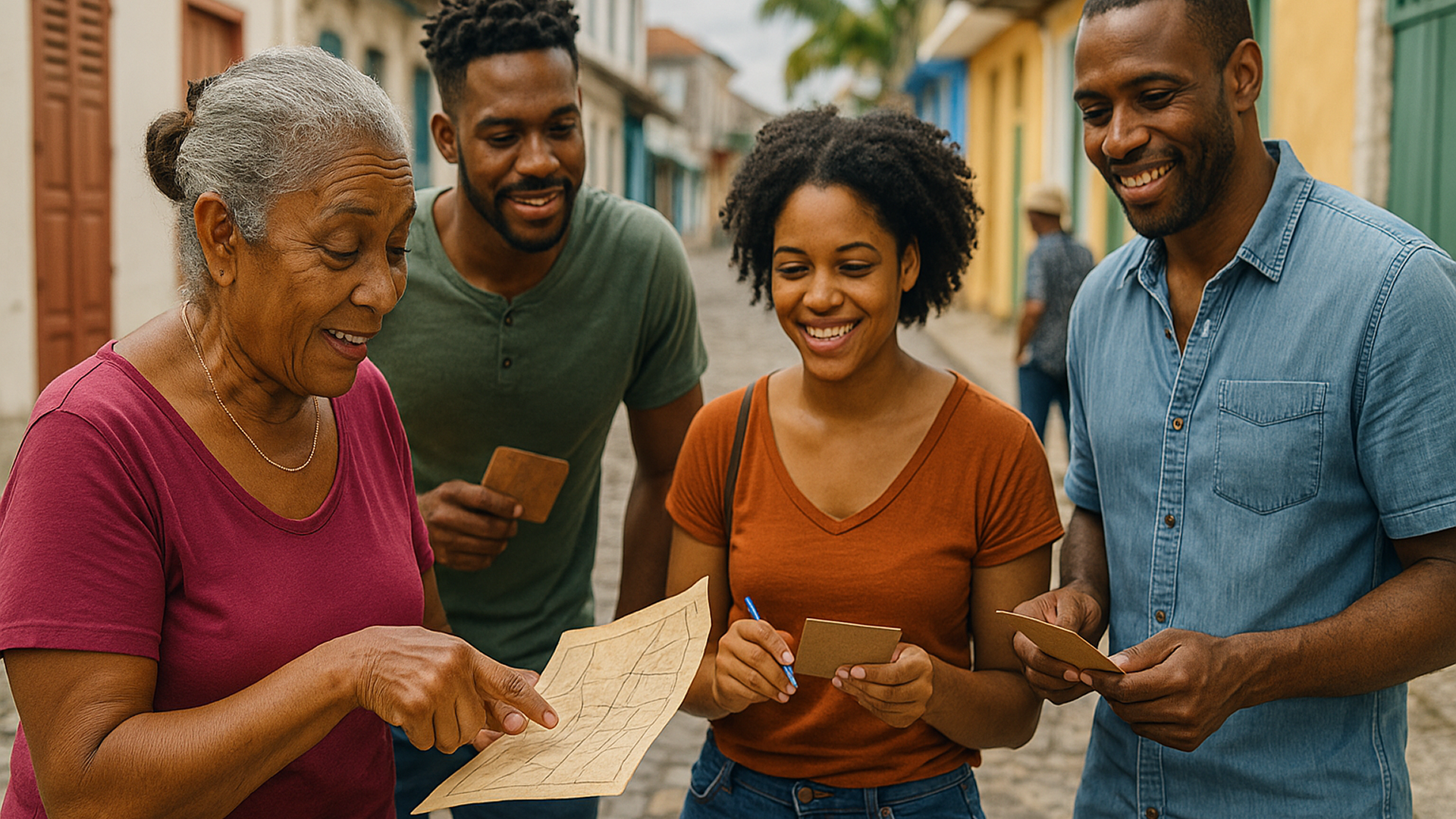 Memory-Map City Treasure Hunt for Teams, Guadeloupe