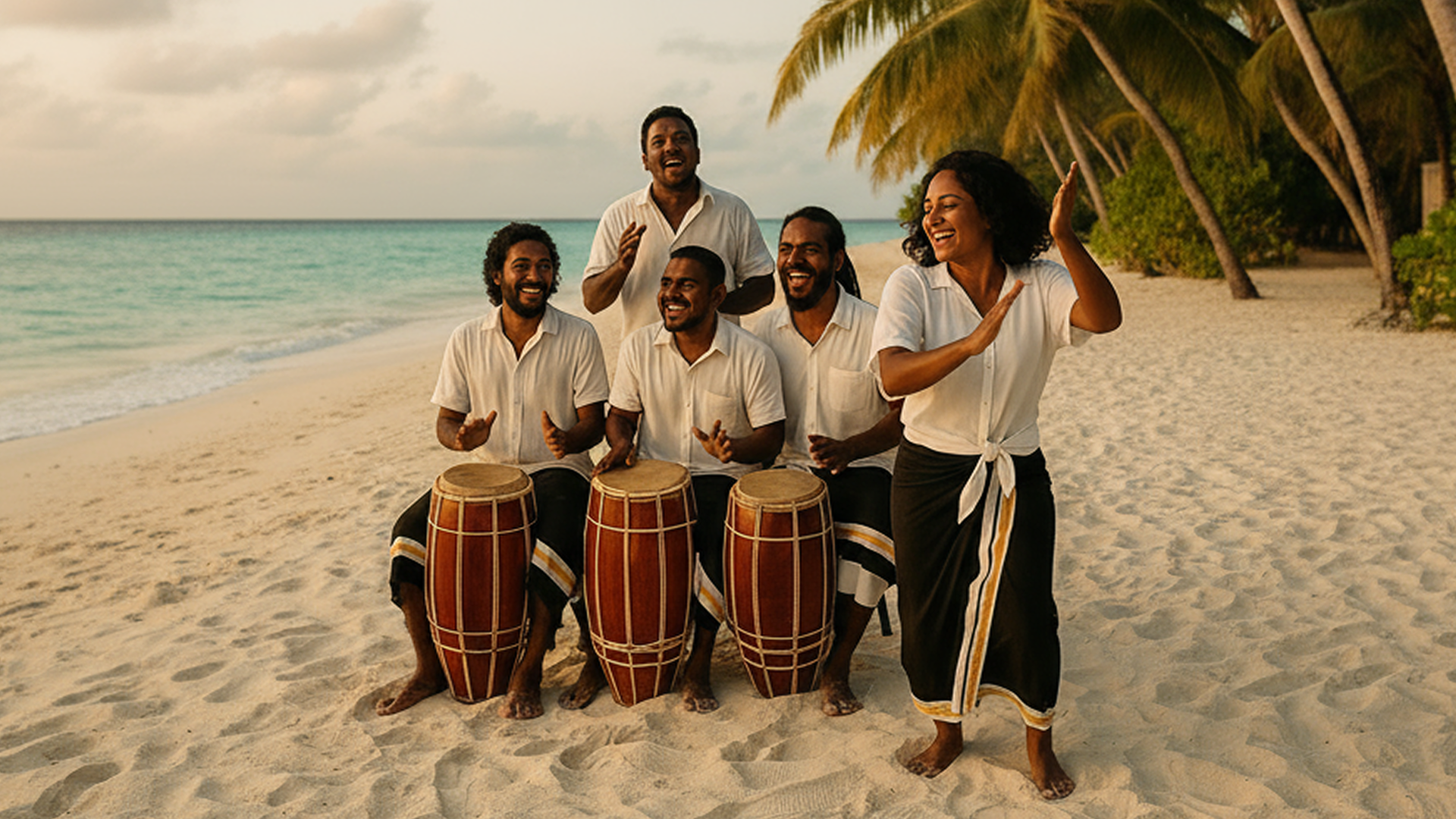 Bodu Beru Drum-and-Dance Team Jam Ritual, Maldives