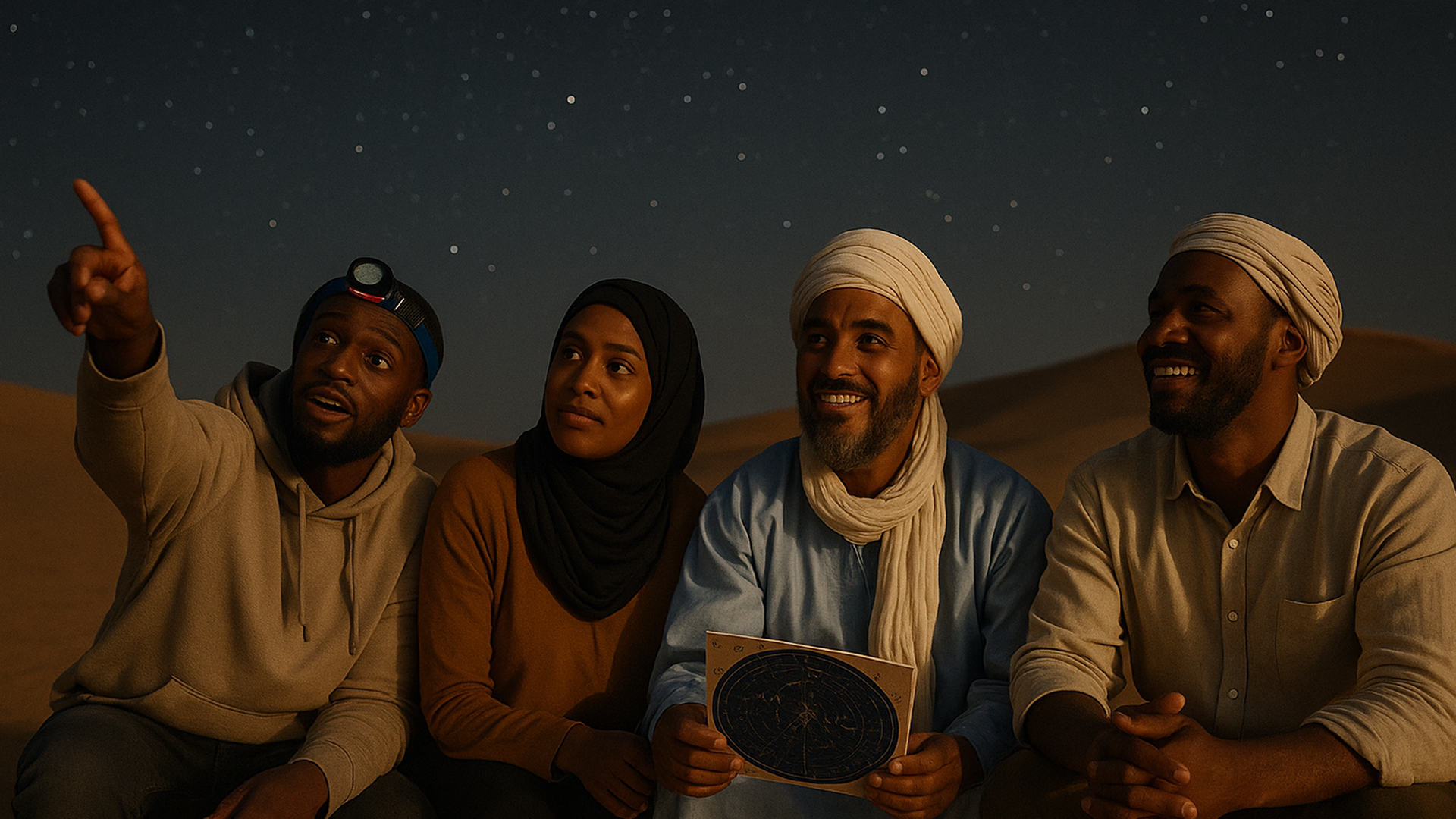 Polaris Stargazing Team Navigation Night, Mauritania