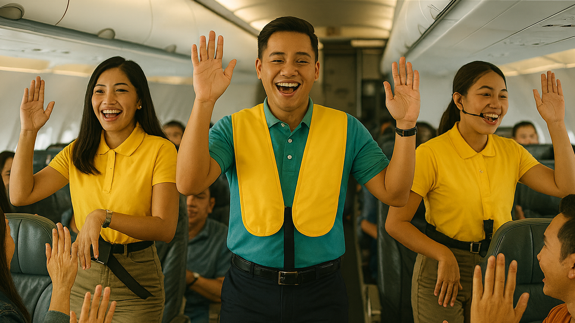 Airline Safety Dance Team-Building Ritual, Philippines