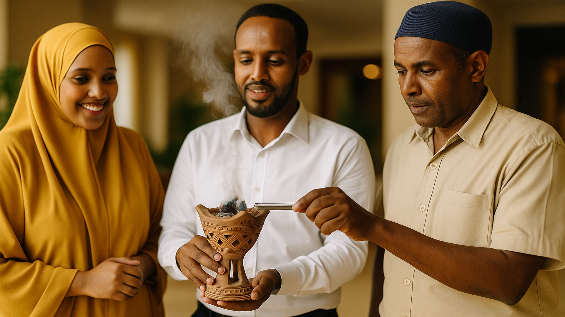 Uunsi Frankincense Welcome Burn Team Ritual, Somalia
