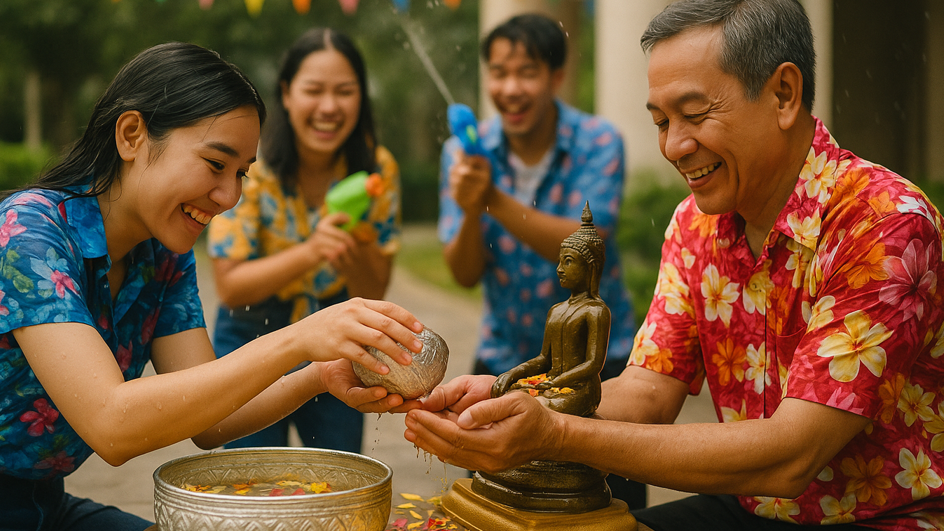 Songkran Water Blessing & Team Splash Day, Thailand