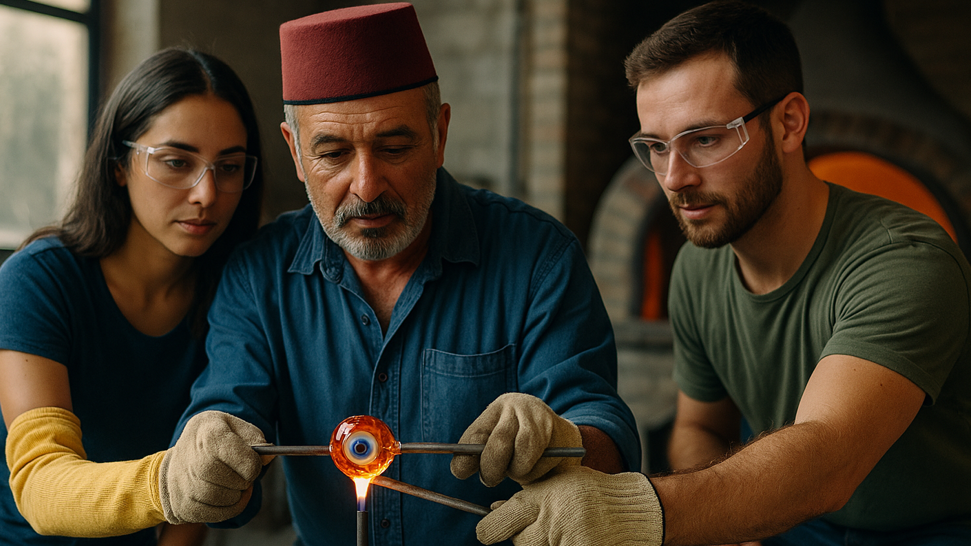 Evil Eye Glass Bead Kiln Workshop for Teams, Turkey