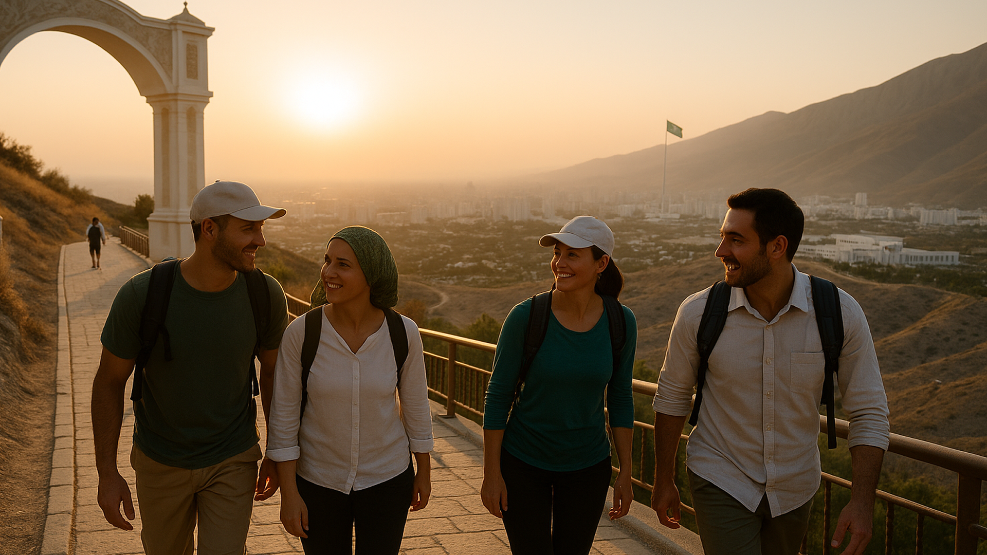 Walk of Health Sunrise Ashgabat Team Climb, Turkmenistan